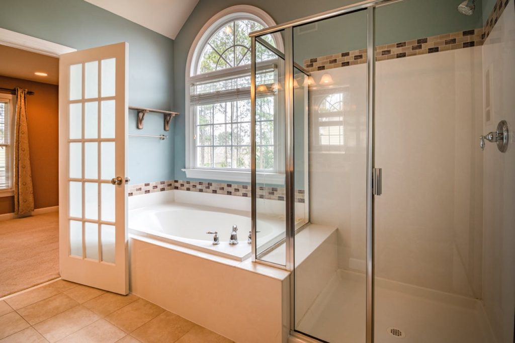 Semi Frameless Glass Shower installation