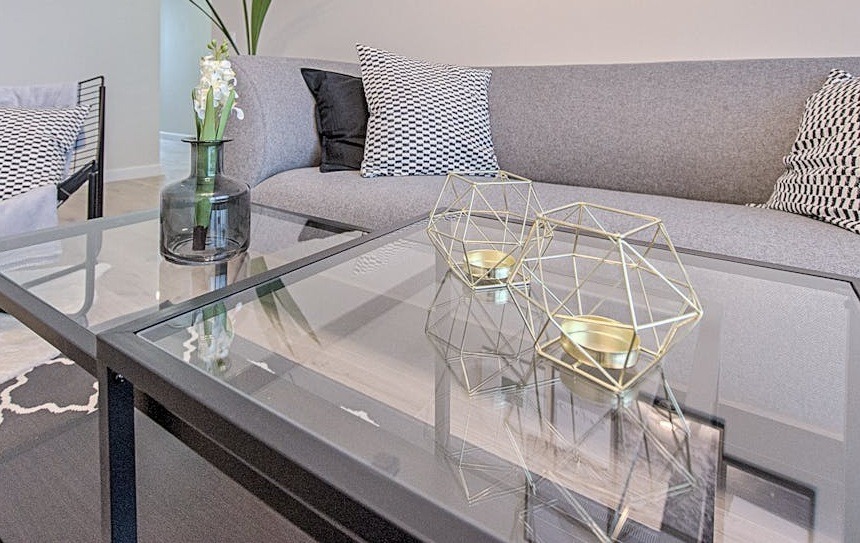 Glass table top installation